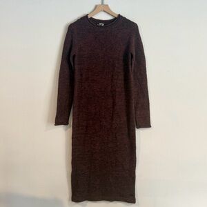 BENCH MAROON MAXI SWEATER DRESS SIZE SMALL NWT